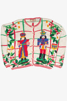 Vintage White Ugly Christmas Cardigan 61967