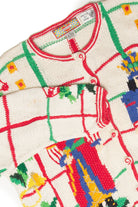 Vintage White Ugly Christmas Cardigan 61967