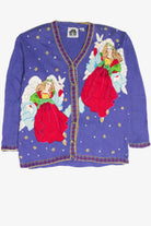 Vintage Blue Ugly Christmas Cardigan 61969