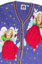 Vintage Blue Ugly Christmas Cardigan 61969