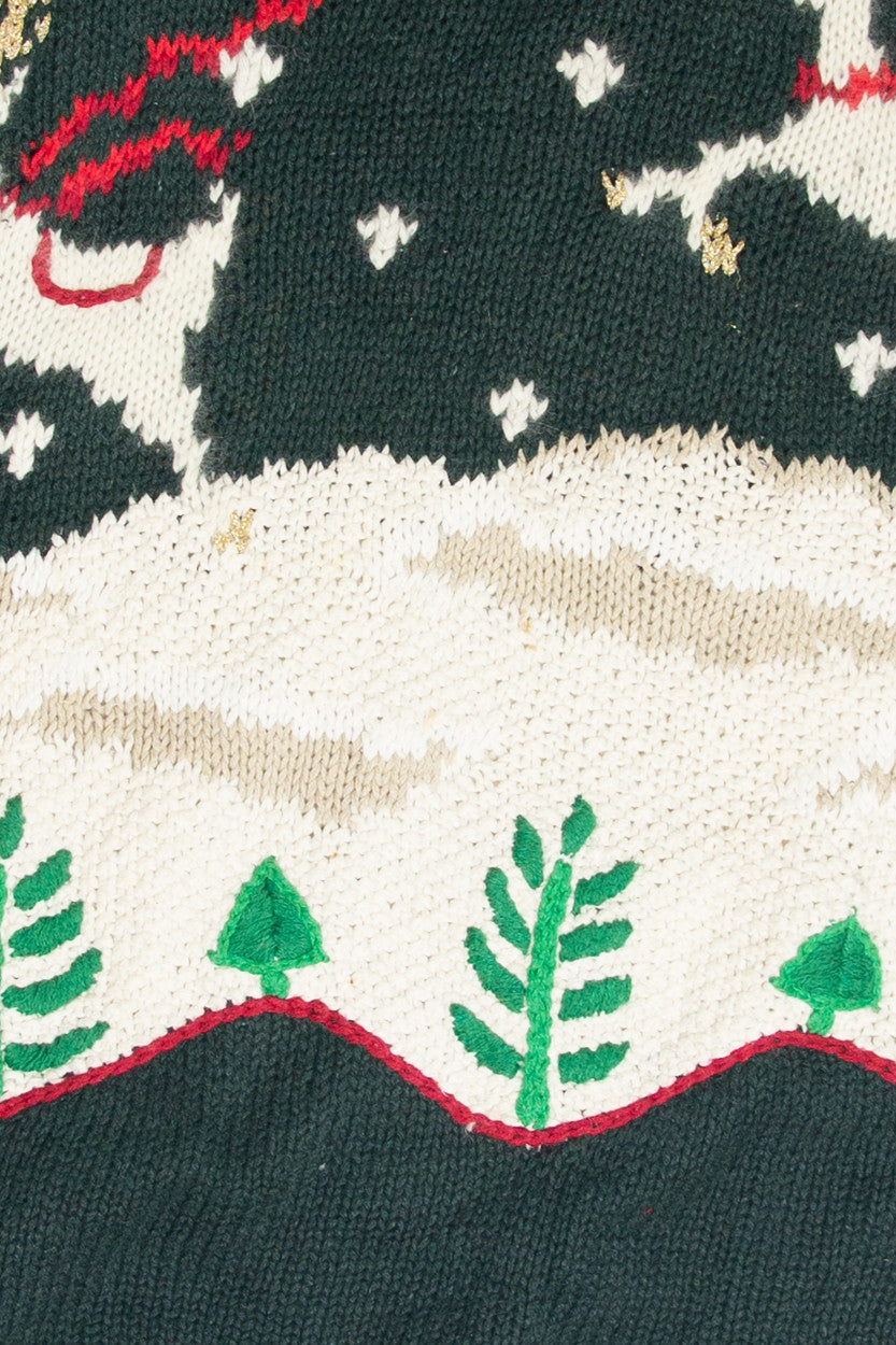 Vintage Green Ugly Christmas Pullover 61970