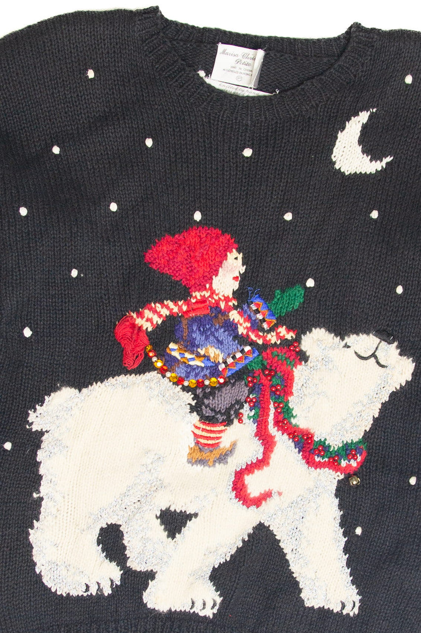 Vintage Black Ugly Christmas Pullover 61971