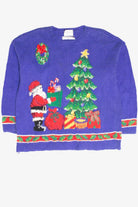 Vintage Blue Ugly Christmas Pullover 61974