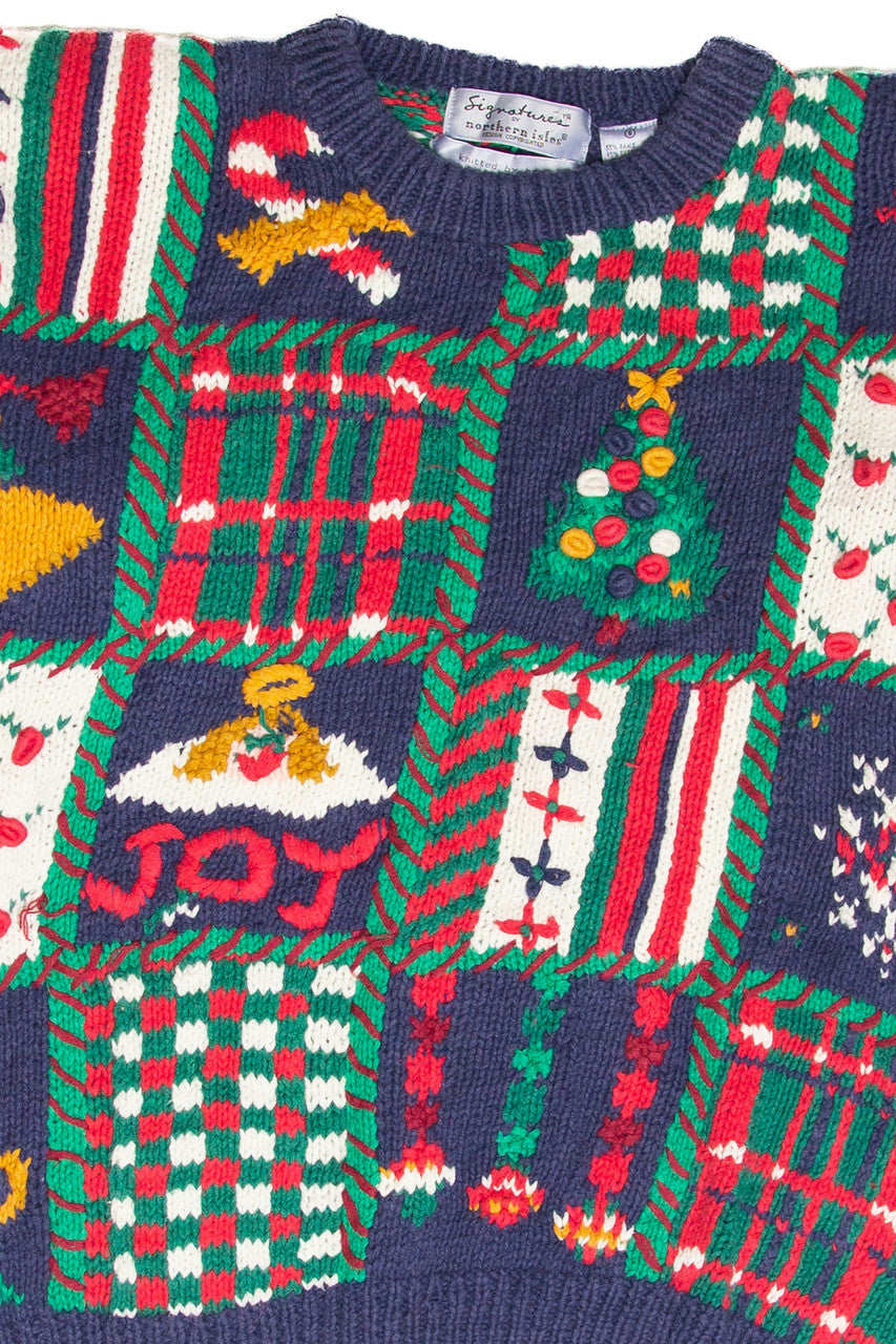 Vintage Blue Ugly Christmas Pullover 61975