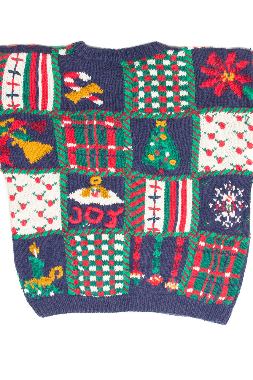 Vintage Blue Ugly Christmas Pullover 61975