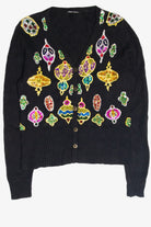 Vintage Black Ugly Christmas Cardigan 61978