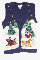 Vintage Blue Ugly Christmas Vest 61980