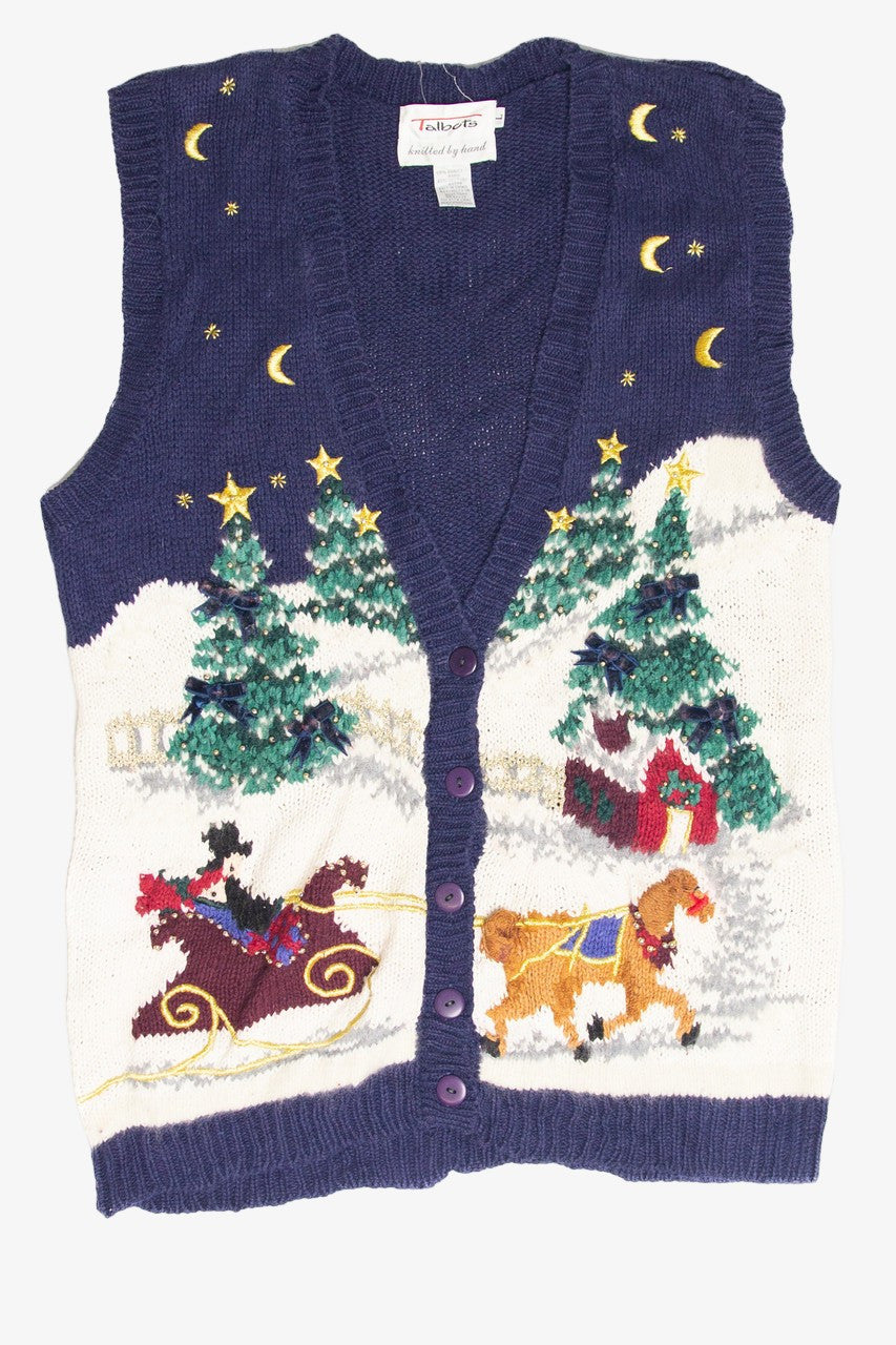 Vintage Blue Ugly Christmas Vest 61980