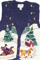 Vintage Blue Ugly Christmas Vest 61980