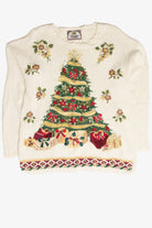 Vintage White Ugly Christmas Pullover 61984