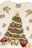 Vintage White Ugly Christmas Pullover 61984