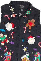 Vintage Black Ugly Christmas Vest