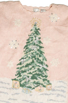 Vintage Pink Ugly Christmas Pullover 61999