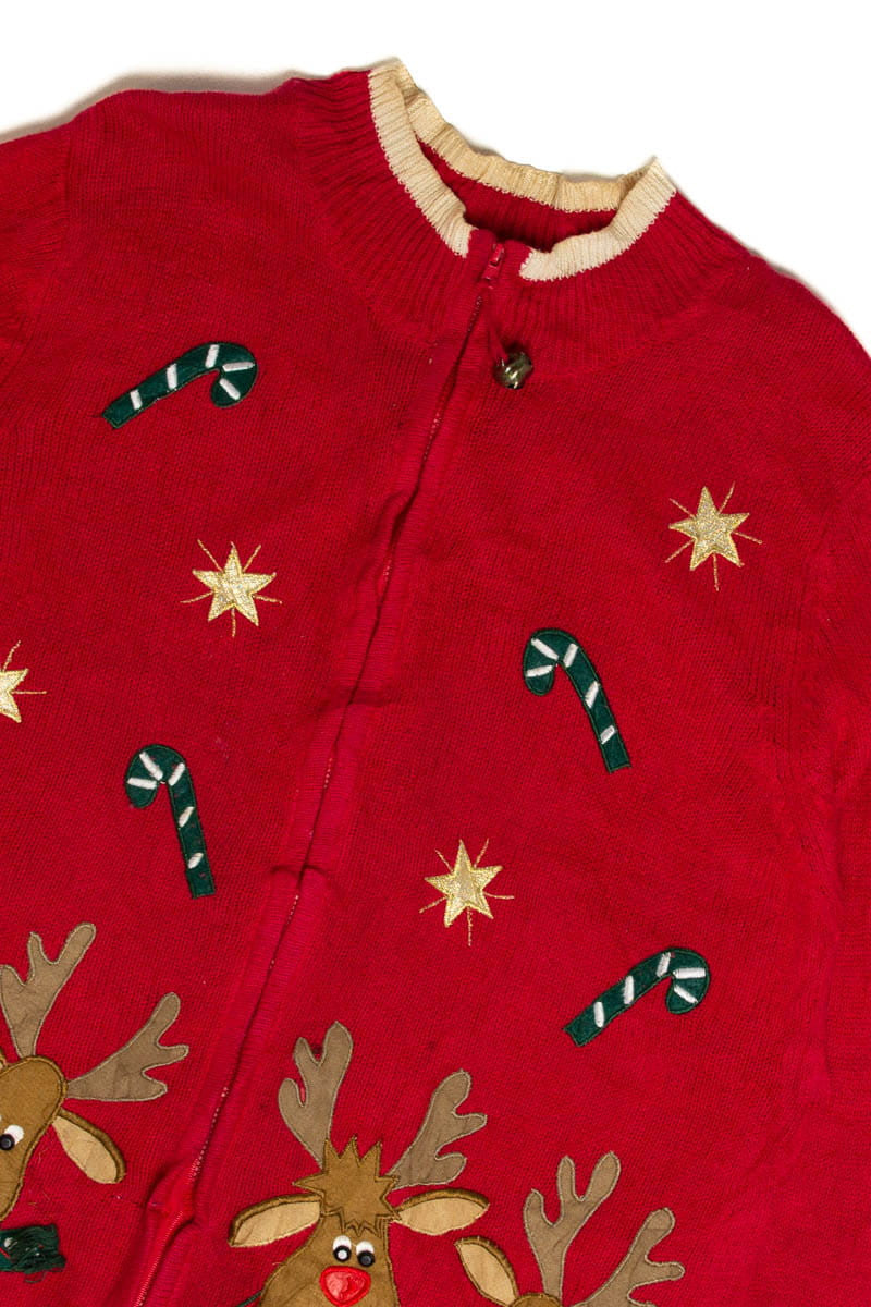 Red Reindeer Ugly Christmas Sweater 62016