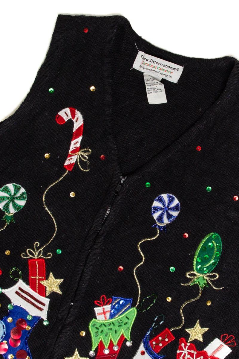Black Stockings Ugly Christmas Sweater Vest 62020