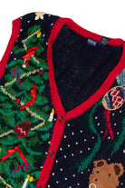Navy Ugly Christmas Sweater Vest 62021