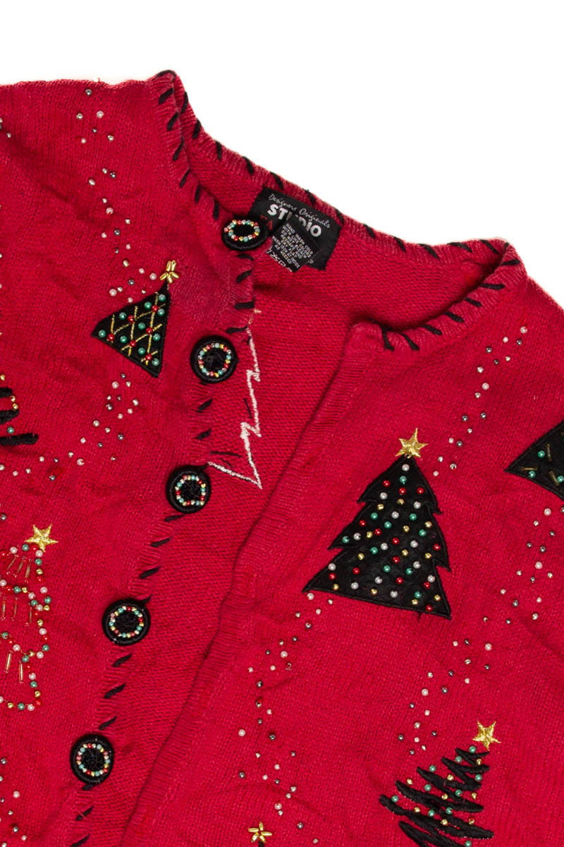 Red Trees Ugly Christmas Sweater 62024
