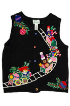 Choo Choo Train Ugly Christmas Sweater Vest