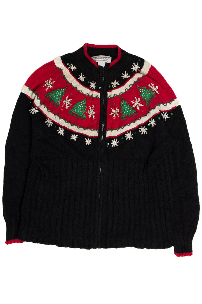 Trees & Snowflakes Ugly Christmas Sweater 62026