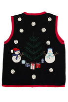Santa & Snowmen Ugly Christmas Sweater Vest 62027