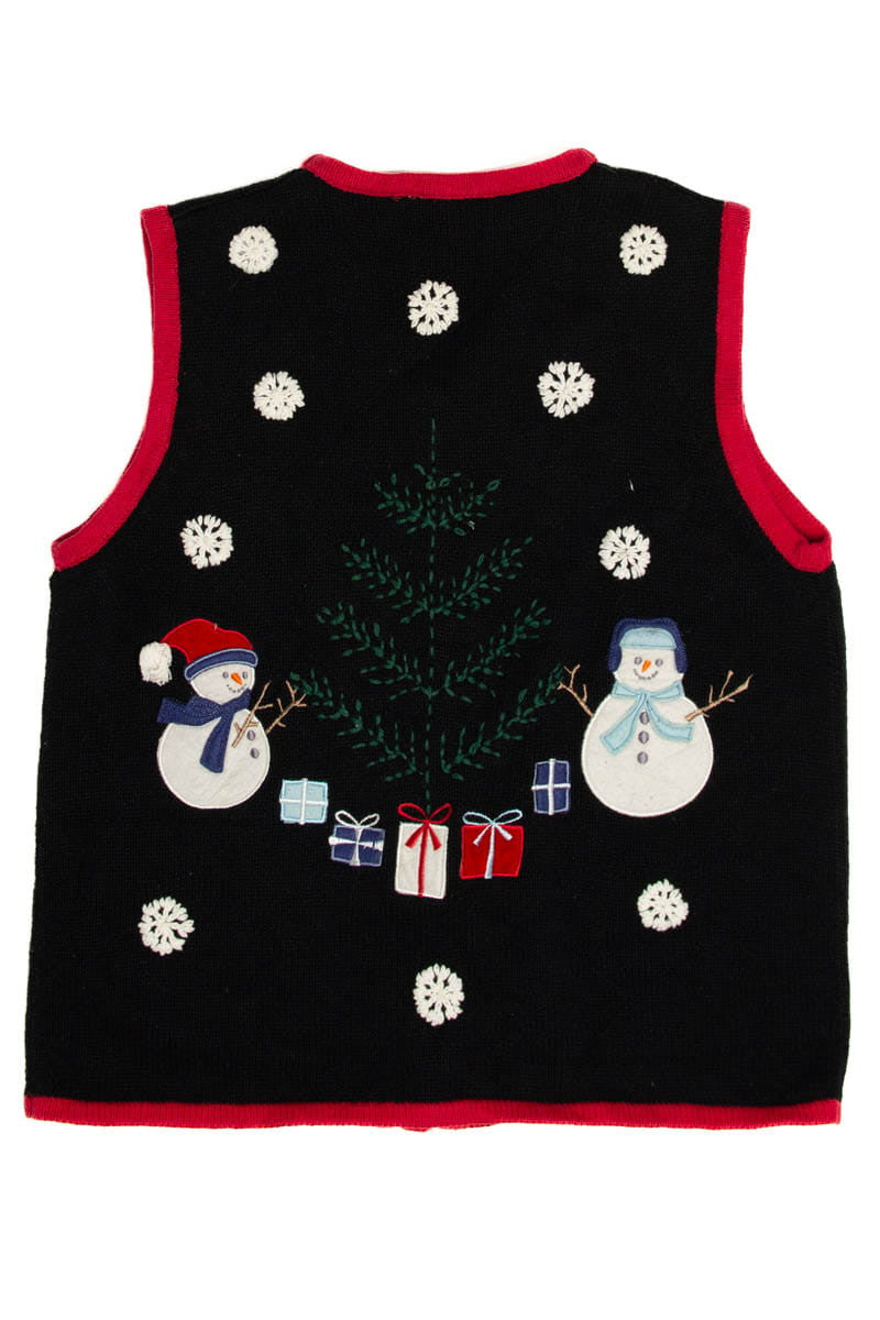 Santa & Snowmen Ugly Christmas Sweater Vest 62027
