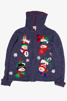 Snowmen Stockings Ugly Christmas Sweater 62030