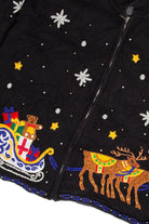Santa Going Down The Chimney Ugly Christmas Sweater 62034