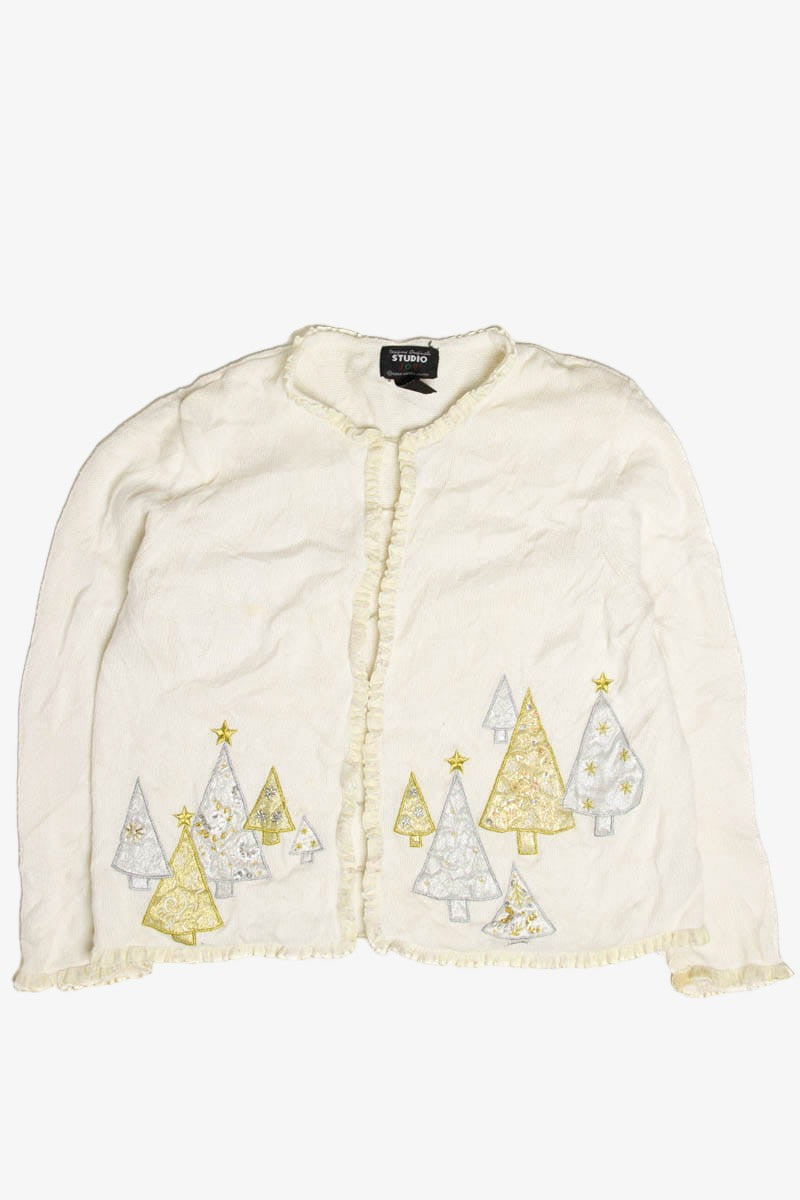 Silver & Gold Trees Ugly Christmas Sweater 62036