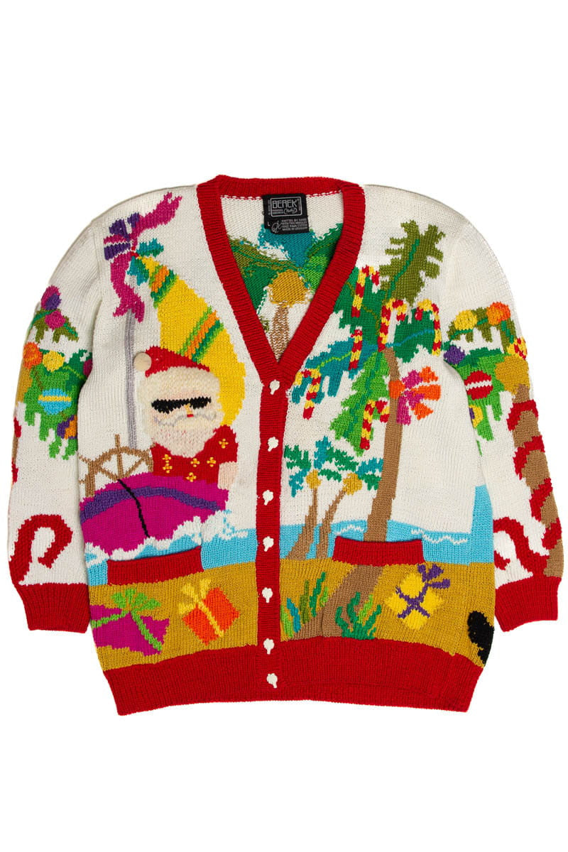 Santa's Vacation Ugly Christmas Sweater 62043