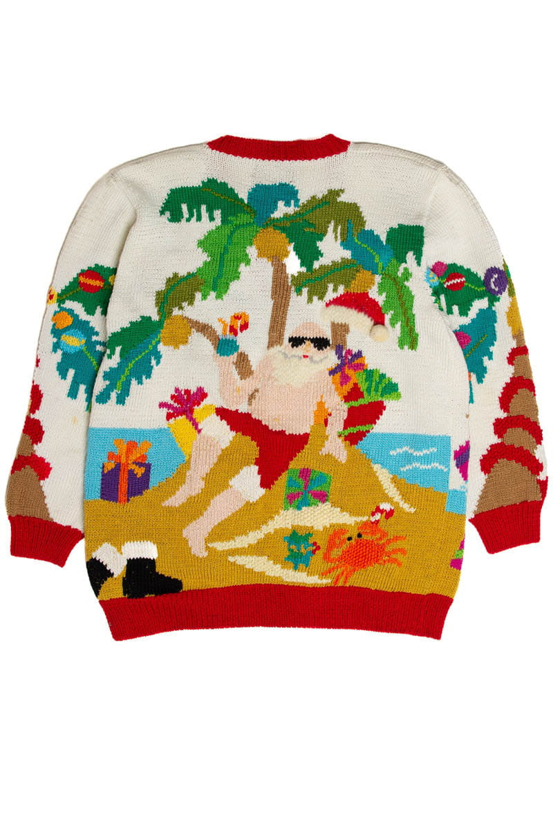 Santa's Vacation Ugly Christmas Sweater 62043