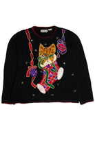 Cat in Stocking Ugly Christmas Sweater 62044