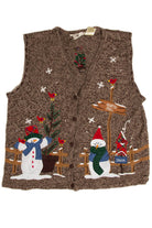 Snowmen At The North Pole Ugly Christmas Sweater Vest 62047