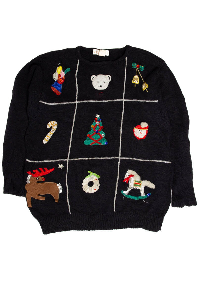 Christmas Grid Ugly Christmas Sweater 62056