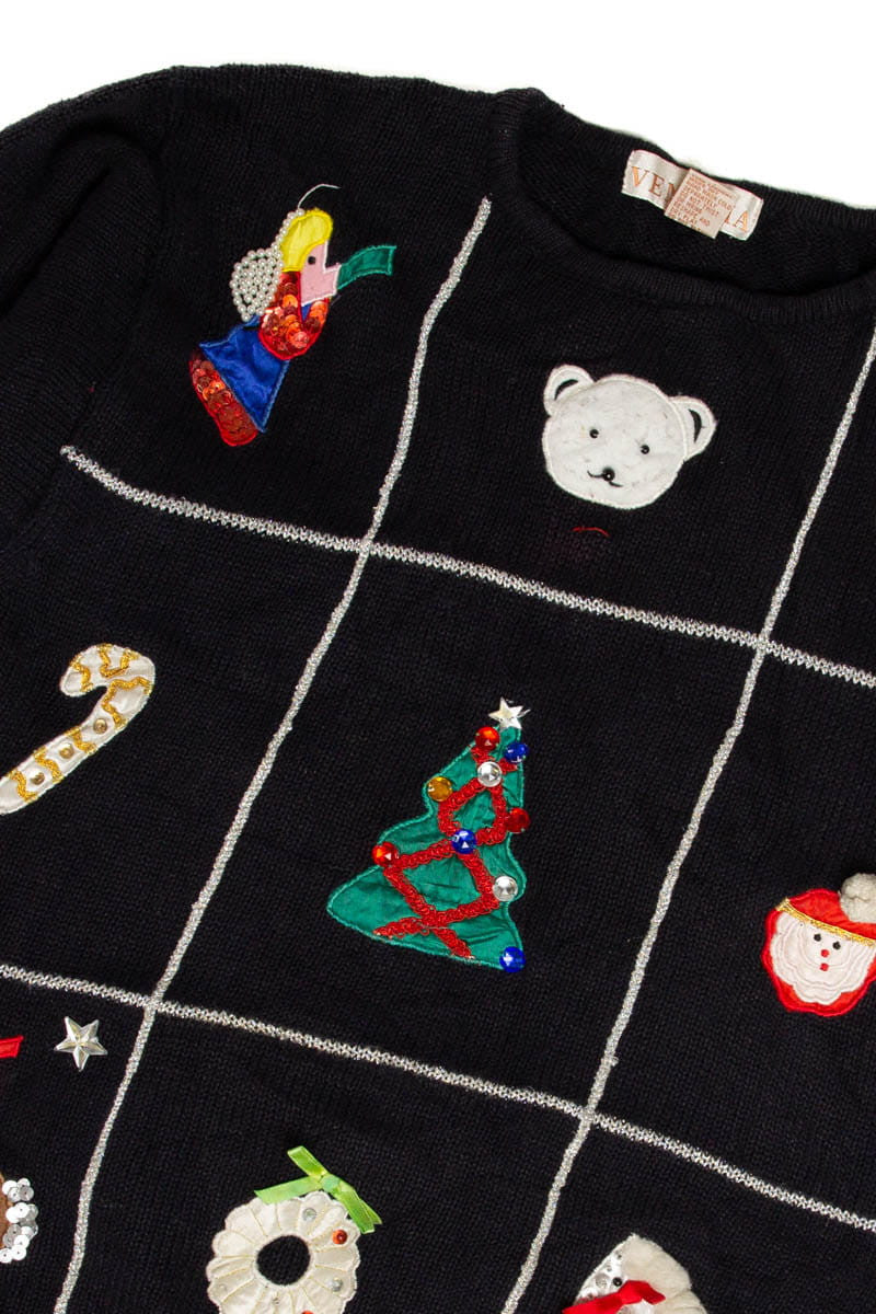 Christmas Grid Ugly Christmas Sweater 62056