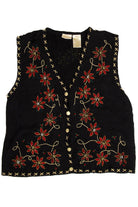 Poinsettias Ugly Christmas Sweater Vest 62061