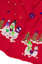 Snowmen Gathering Ugly Christmas Sweater Vest 62062