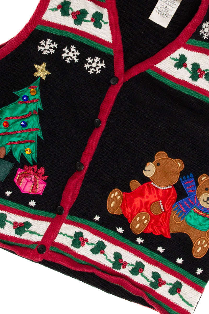 Bears By The Tree Ugly Christmas Sweater Vest 62065