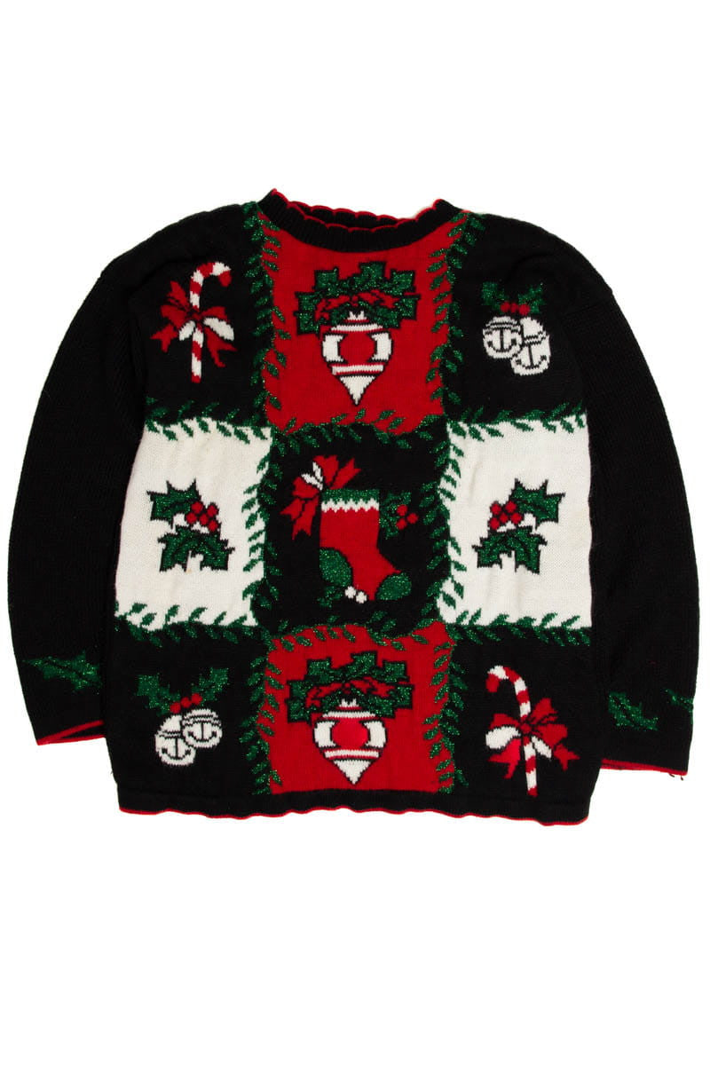 Patchwork Pattern Ugly Christmas Sweater 62072