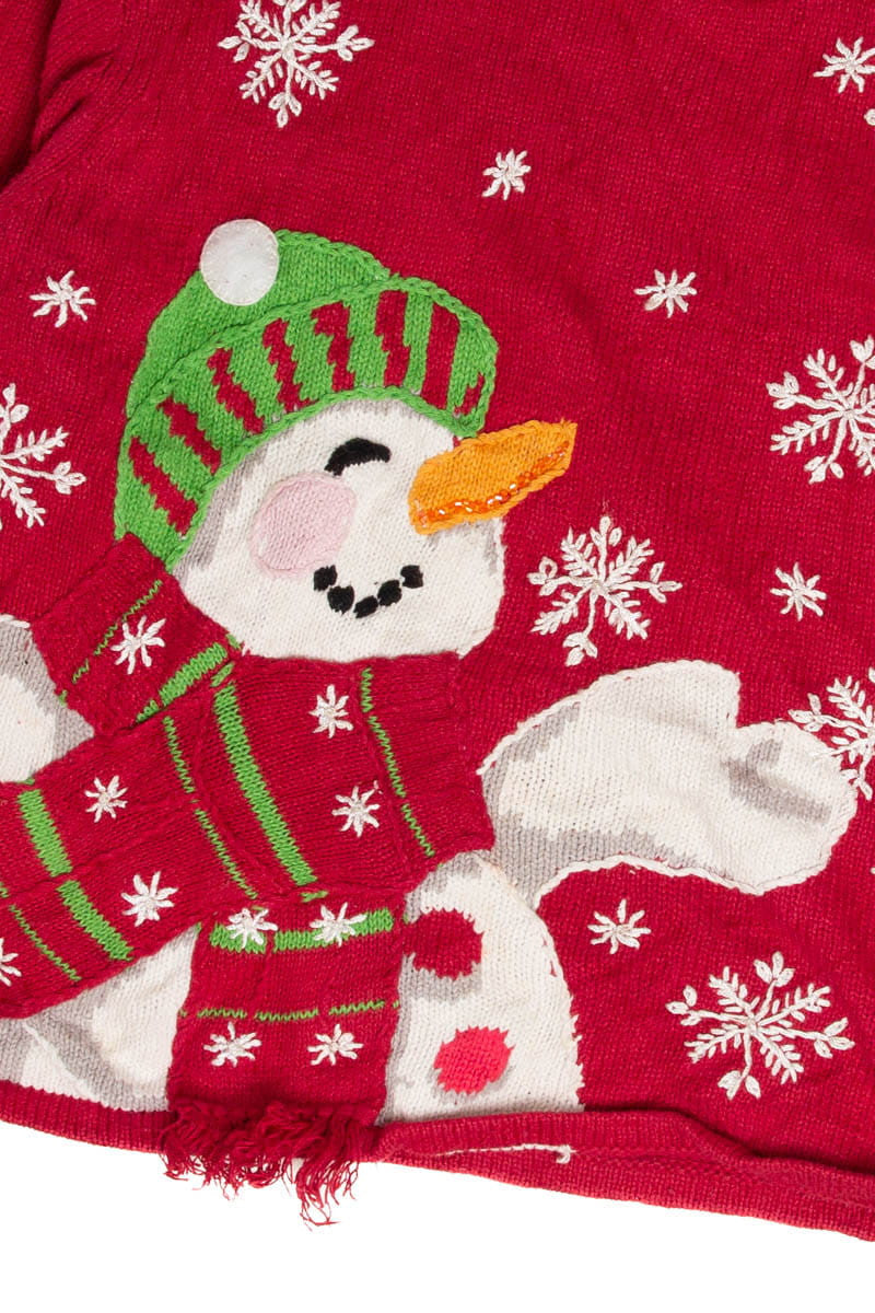 Snowman in Scarf Ugly Christmas Sweater 62081