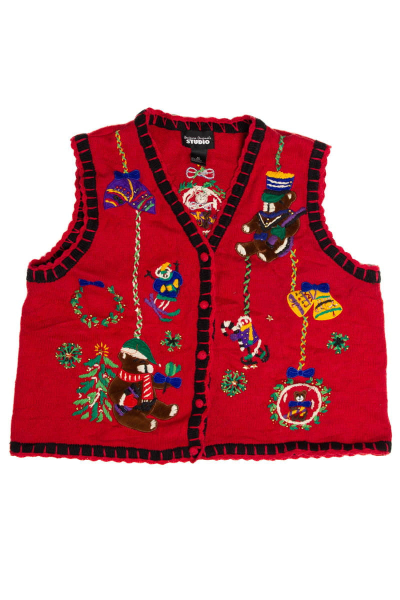 Christmas Bears Ugly Christmas Sweater Vest 62084