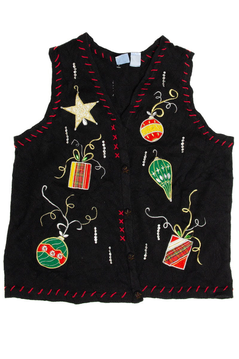Black Ugly Christmas Vest 62095
