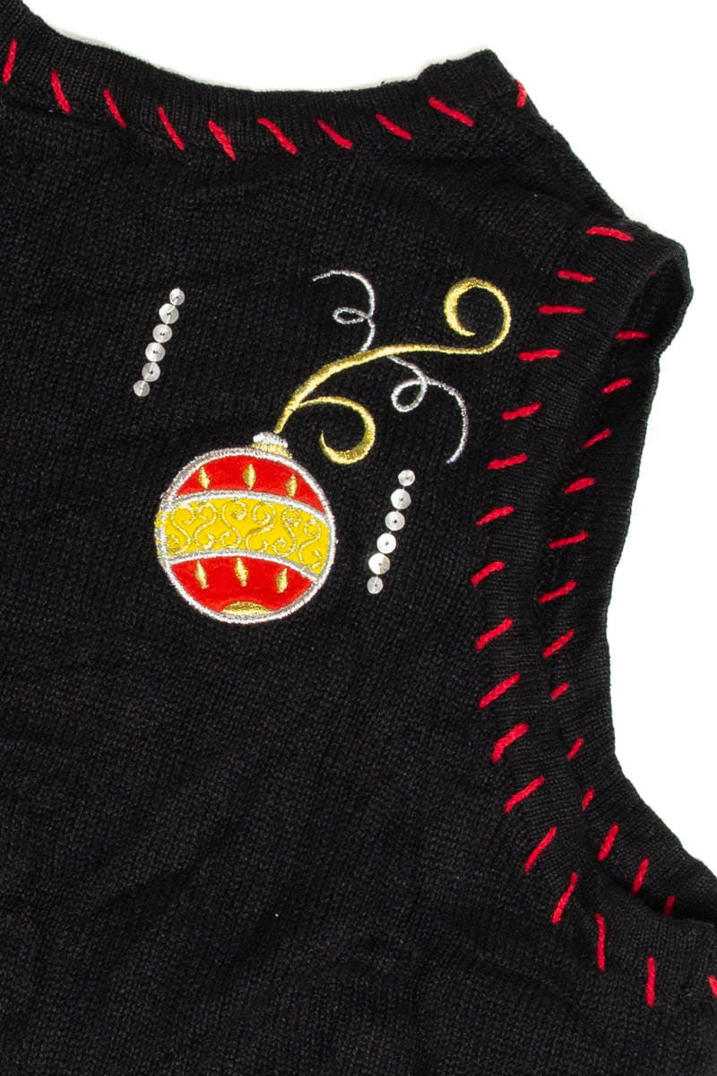 Black Ugly Christmas Vest 62095
