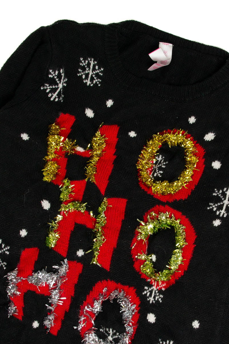 Ho Ho Ho Tinsel Ugly Christmas Sweater 62102