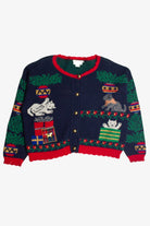 Kittens Playing Ugly Christmas Cardigan 62130