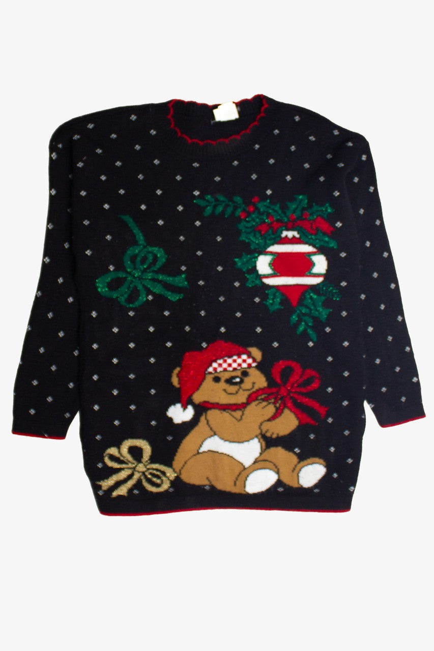 Black Bear Ugly Christmas Pullover 62145