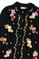 Beaded Christmas Stockings Ugly Christmas Cardigan 62157