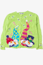 Silly Snowmen Ugly Christmas Cardigan 62163