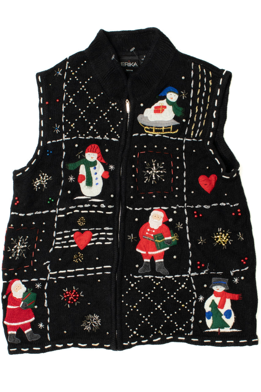 Embroidered Ugly Christmas Vest 62168