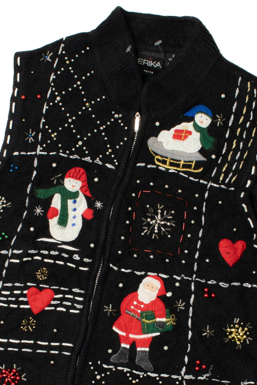 Embroidered Ugly Christmas Vest 62168