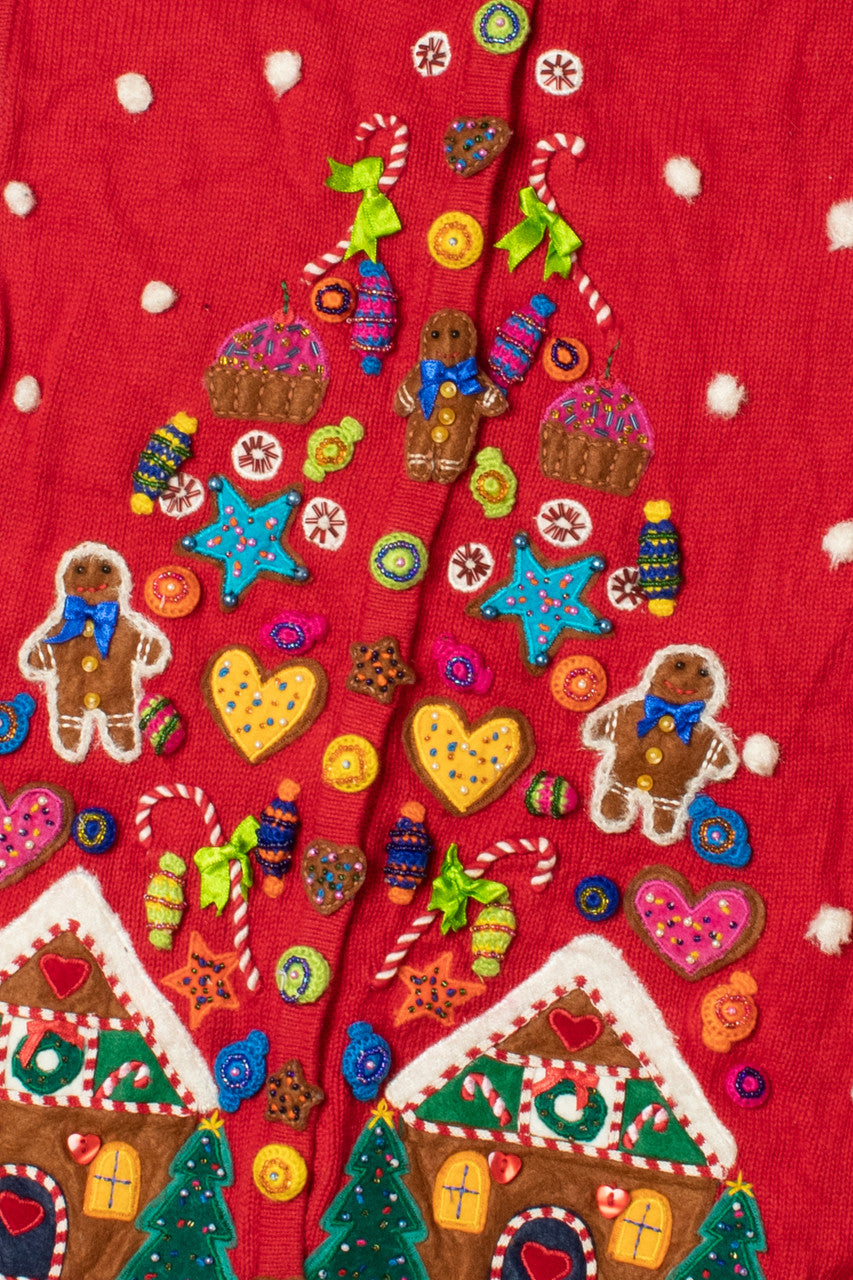 Snowy Gingerbread Men Ugly Christmas Vest 62170